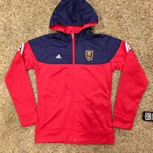 ADIDAS MLS REAL SALT LAKE ZIPUP JACKET W HOOD NWT